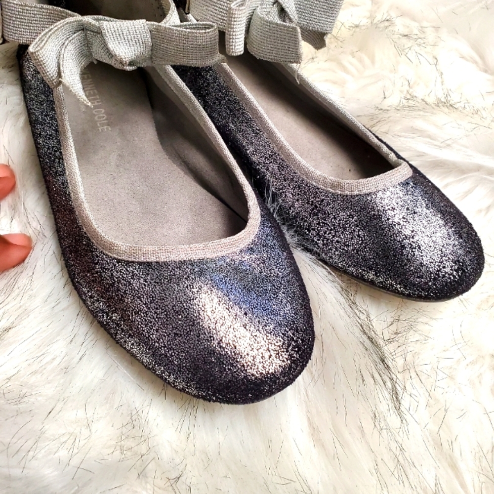 Girls Kenneth Cole Shimmer Ballet Flats